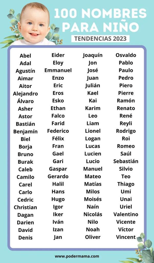 lista de nombres unicos y originales para bebes en 2023