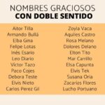 Nombres chistosos con doble sentido para hacer reír a tus amigos.