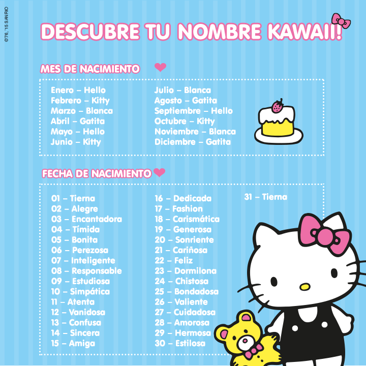 nombres kawaii